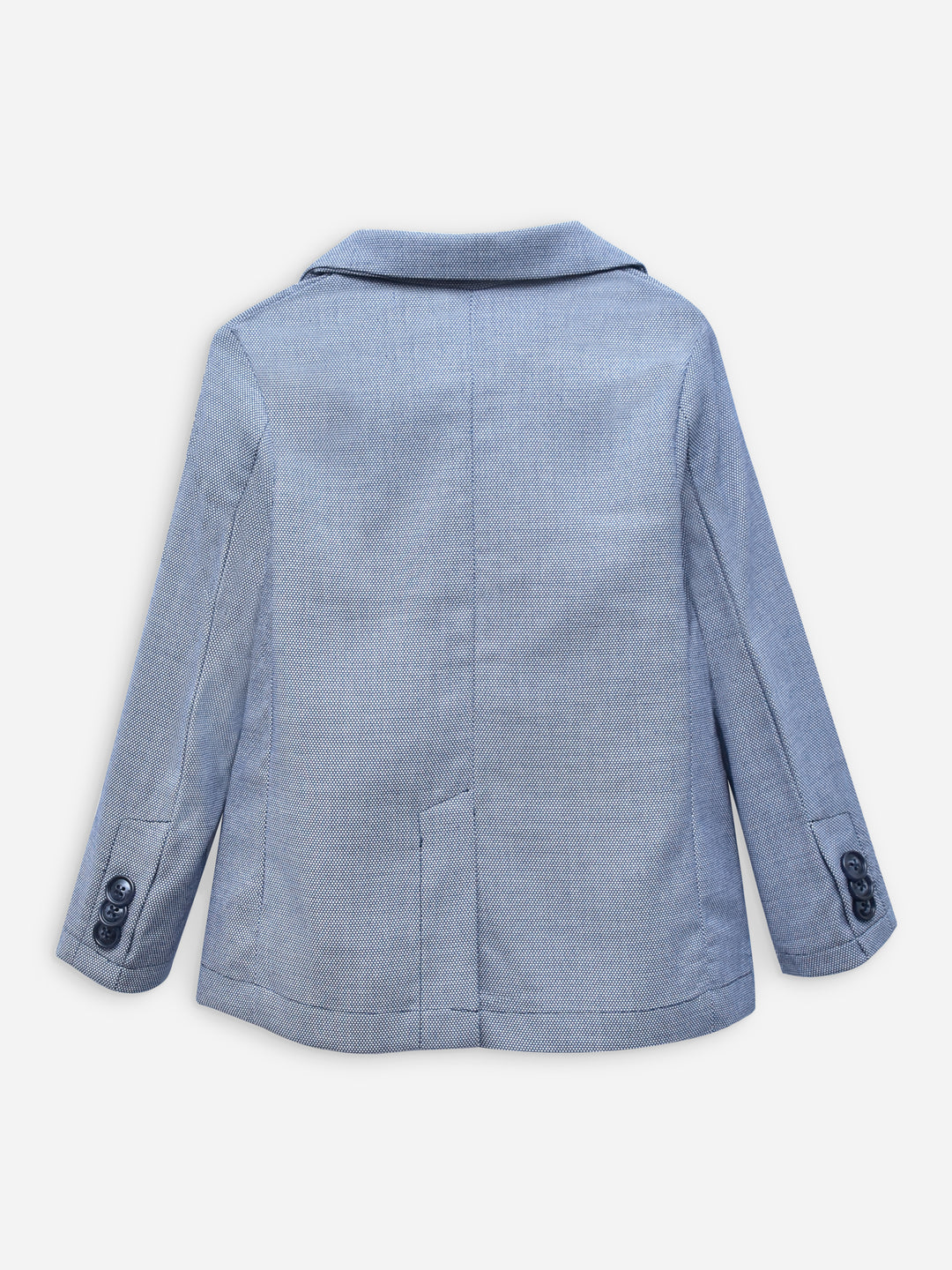 Blue Dobby Structured Kids Casual Blazer Brumano Pakistan