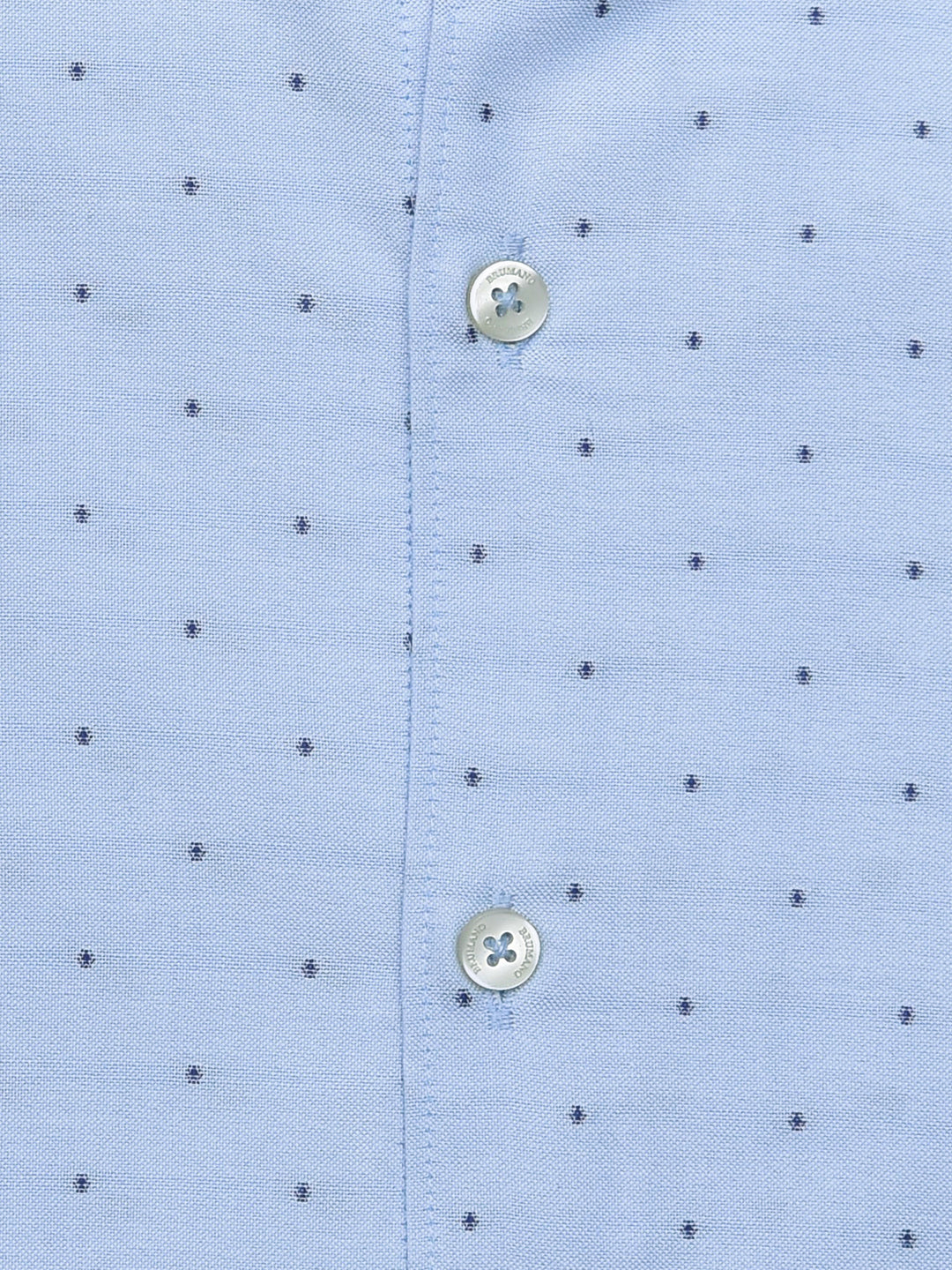 Blue Dot Patterned Oxford Shirt Brumano Pakistan
