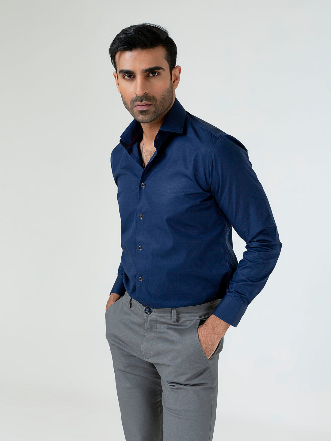 Blue Formal Superfine Shirt Brumano Pakistan