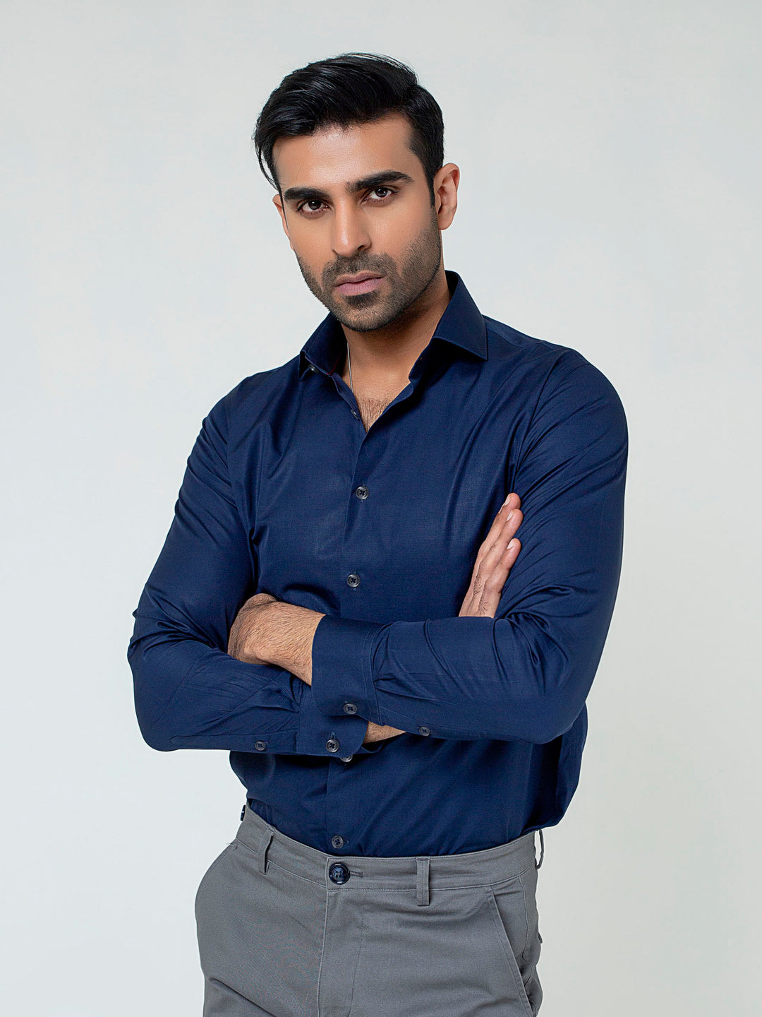 Blue Formal Superfine Shirt Brumano Pakistan