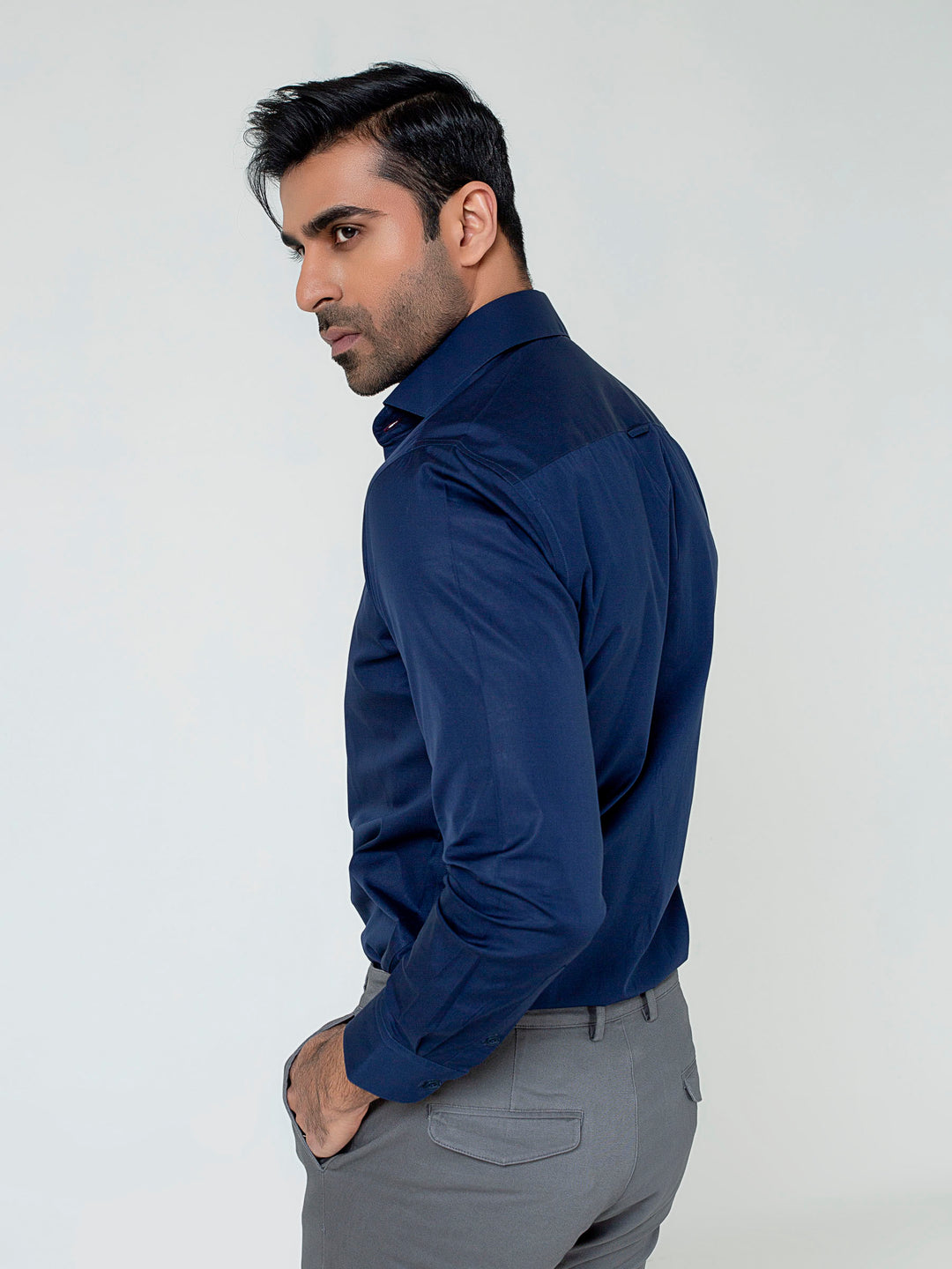 Blue Formal Superfine Shirt Brumano Pakistan
