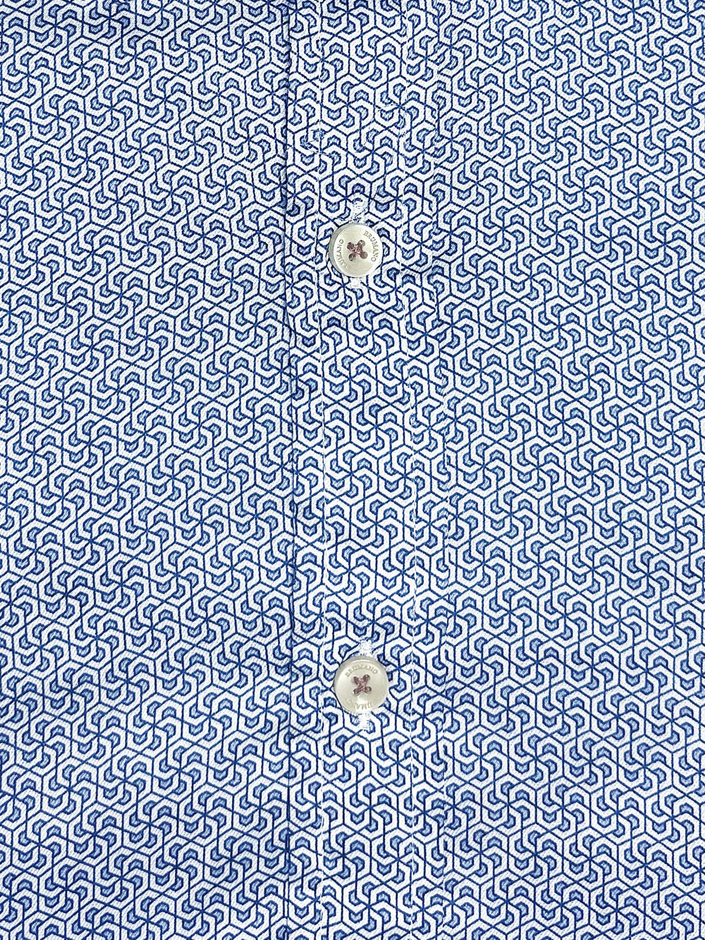 Blue Geometric Printed Shirt