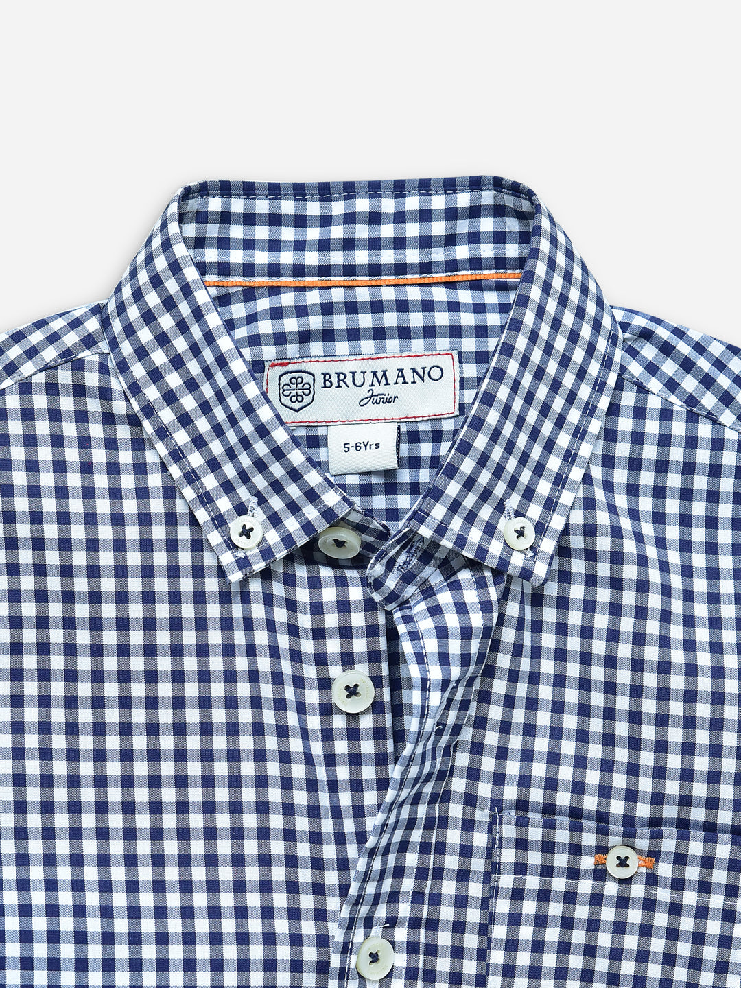 Blue Gingham Button Down Checkered Shirt