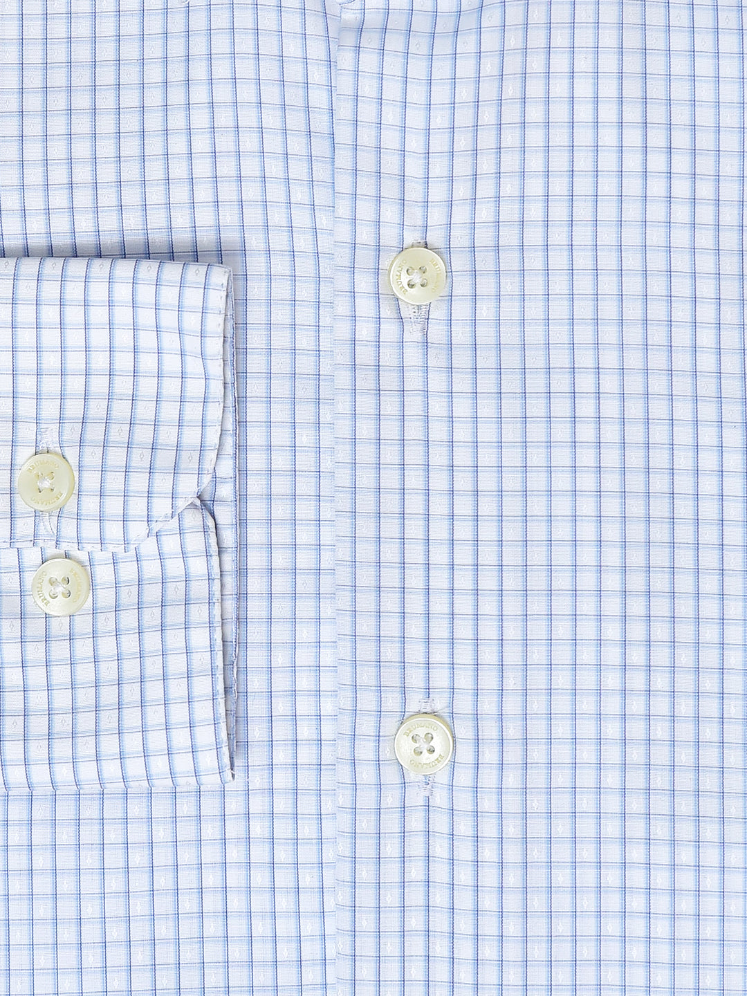 Blue Formal Checkered Shirt - Luxe