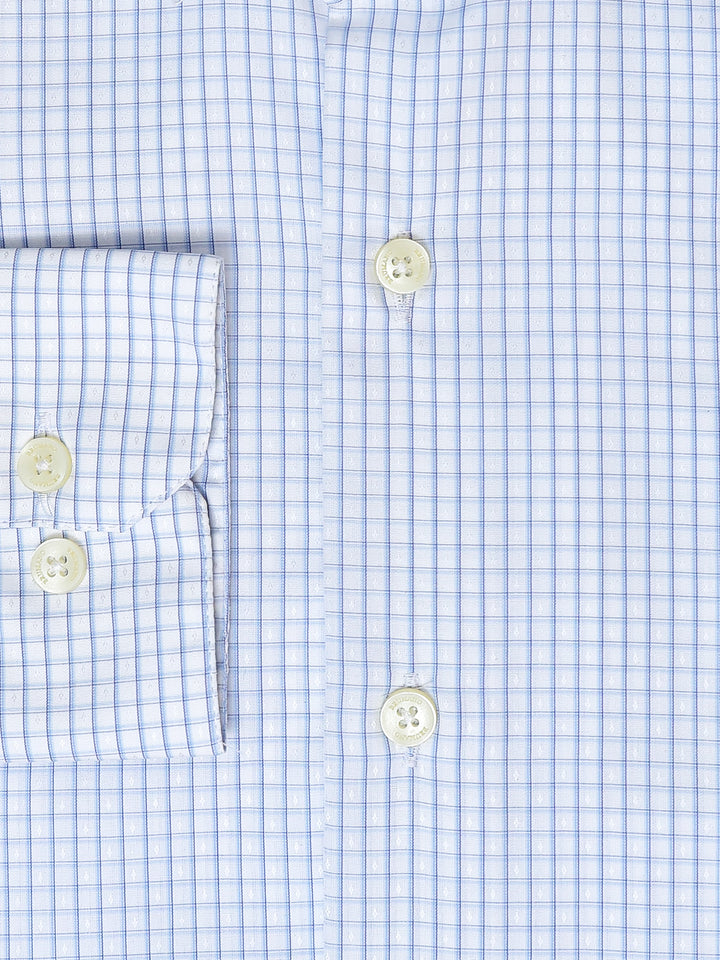 Blue Formal Checkered Shirt - Luxe