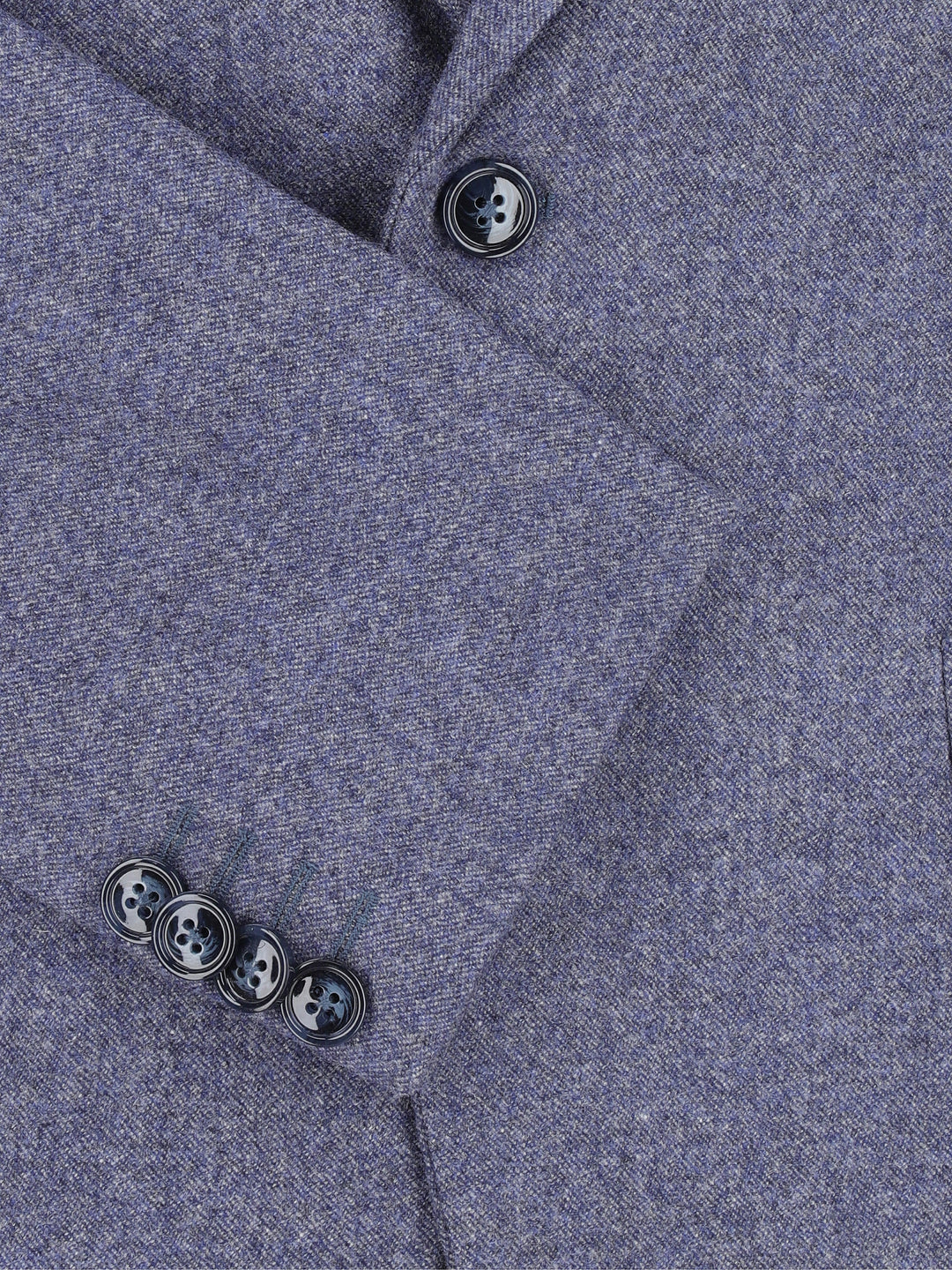 Blue Melange Wool & Cashmere Blazer - Sartoria