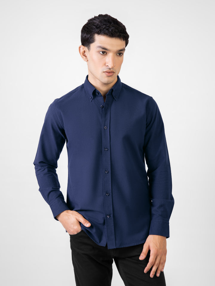 Blue Oxford Button Down Shirt