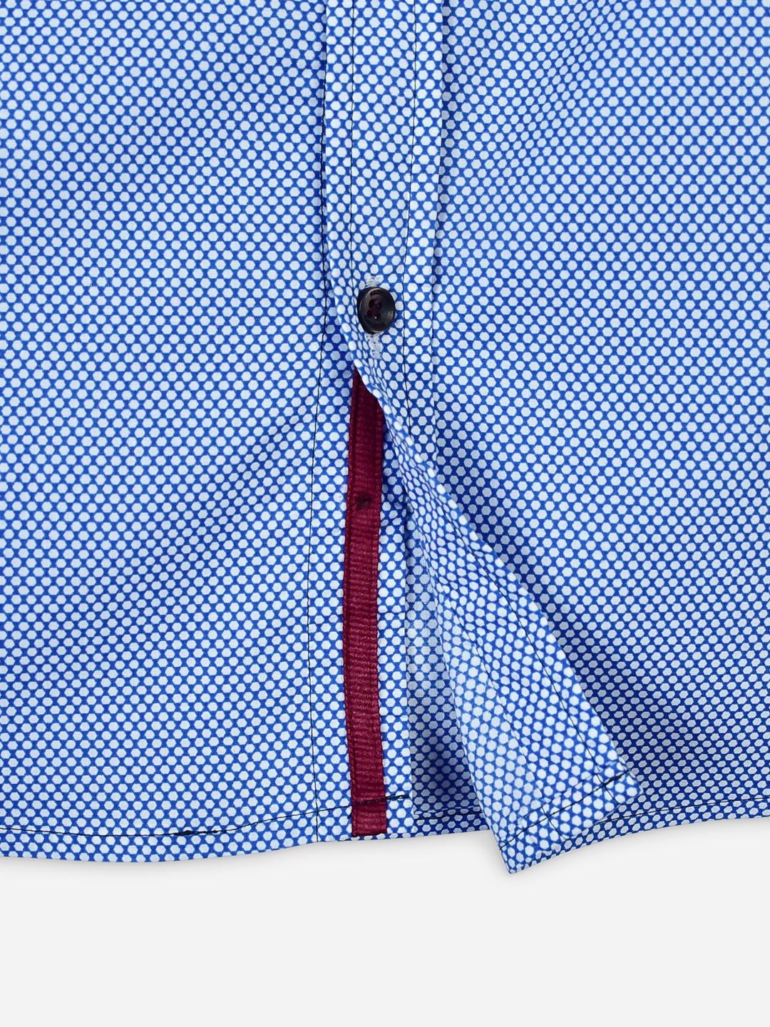 Blue Printed Long Sleeve Casual Shirt Brumano Pakistan