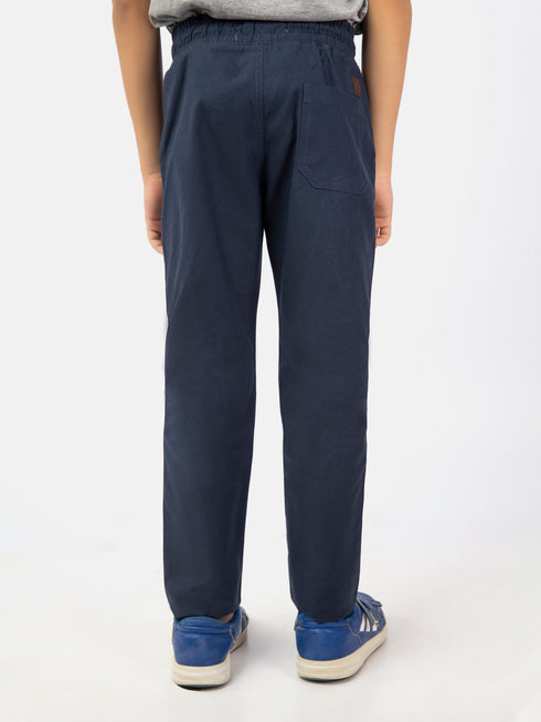 Blue Structured Jogger Pant Brumano Pakistan