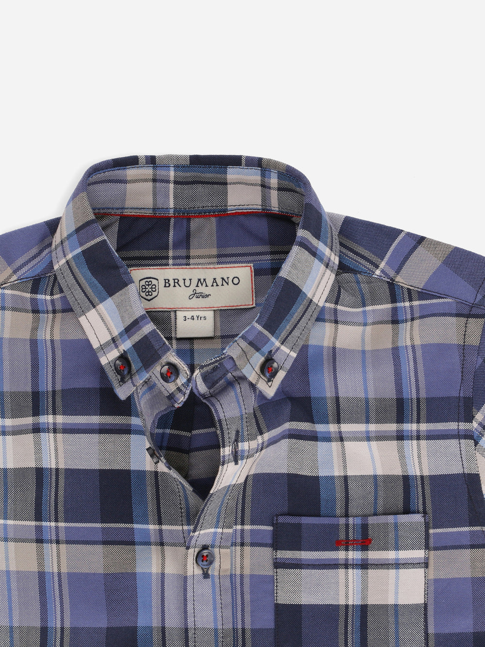 Blue & Grey Tartan Plaid Checkered Casual Shirt