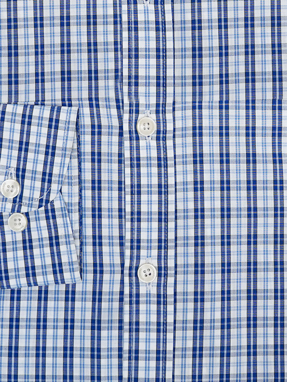 Blue & White Gingham Button Down Shirt