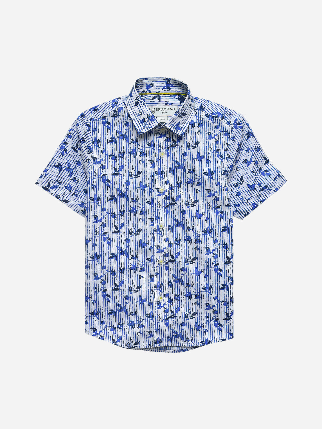 Blue & white printed half sleeve casual shirt brumano pakistan