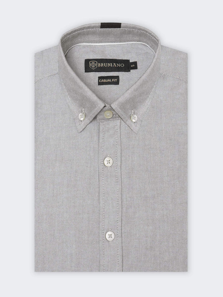 Brown Oxford Button Down Shirt