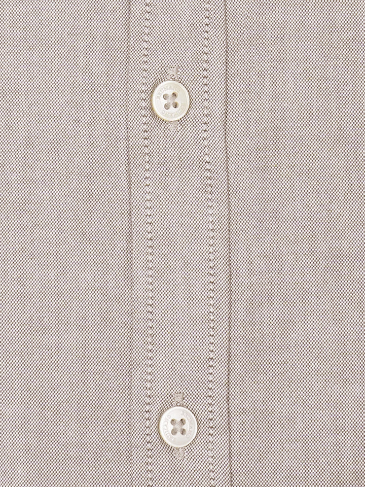Brown Oxford Button Down Shirt