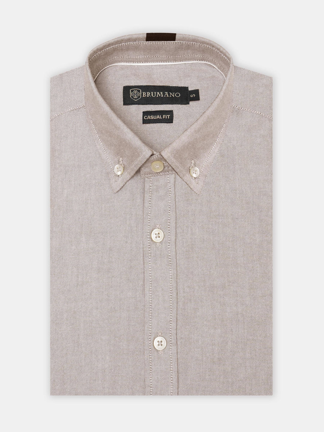Brown Oxford Button Down Shirt