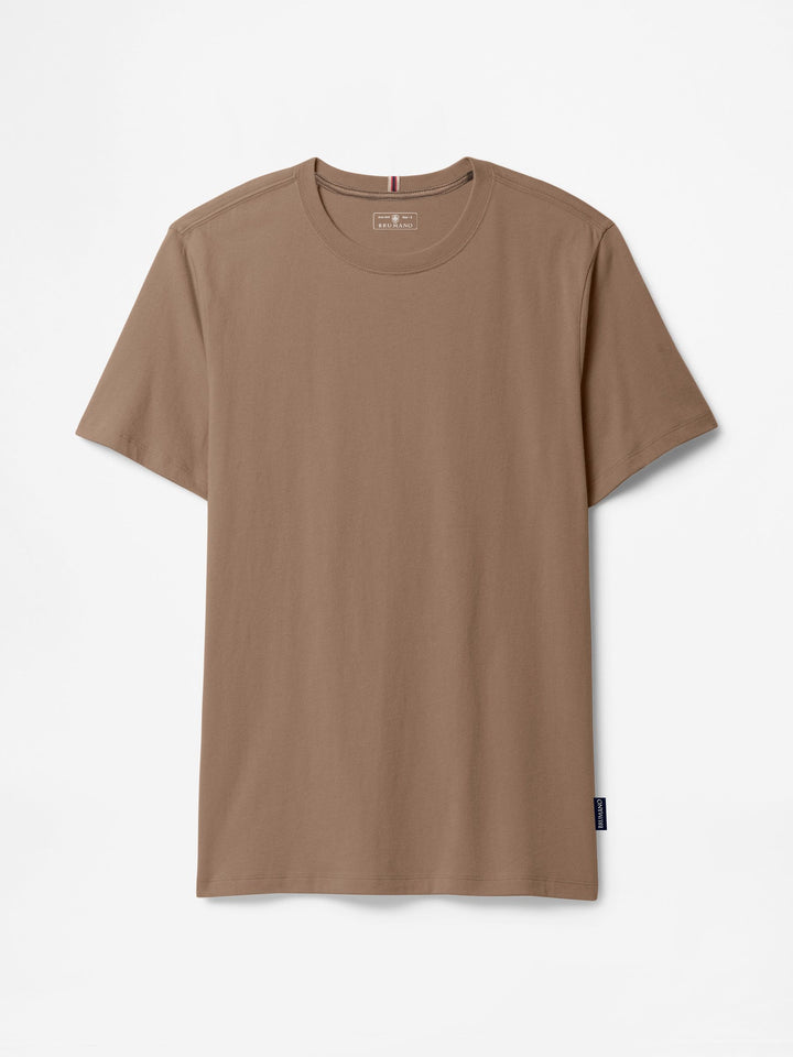 Brown Regular Fit Crew Neck T-Shirt