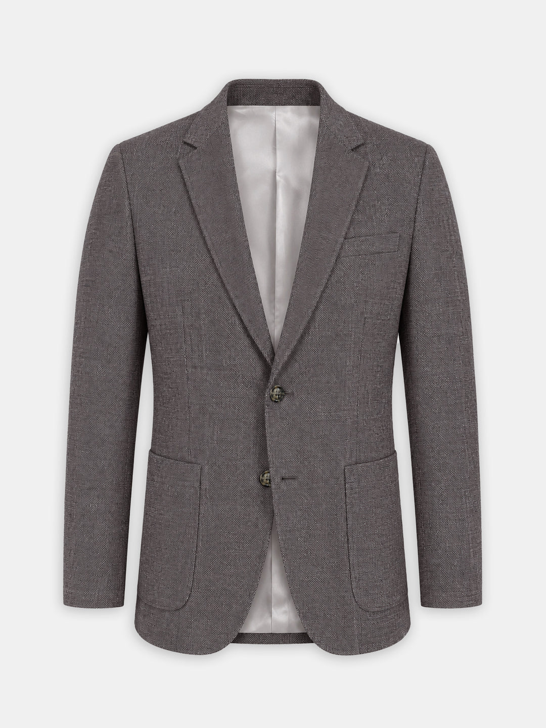 Brown Wool Blended Formal Blazer