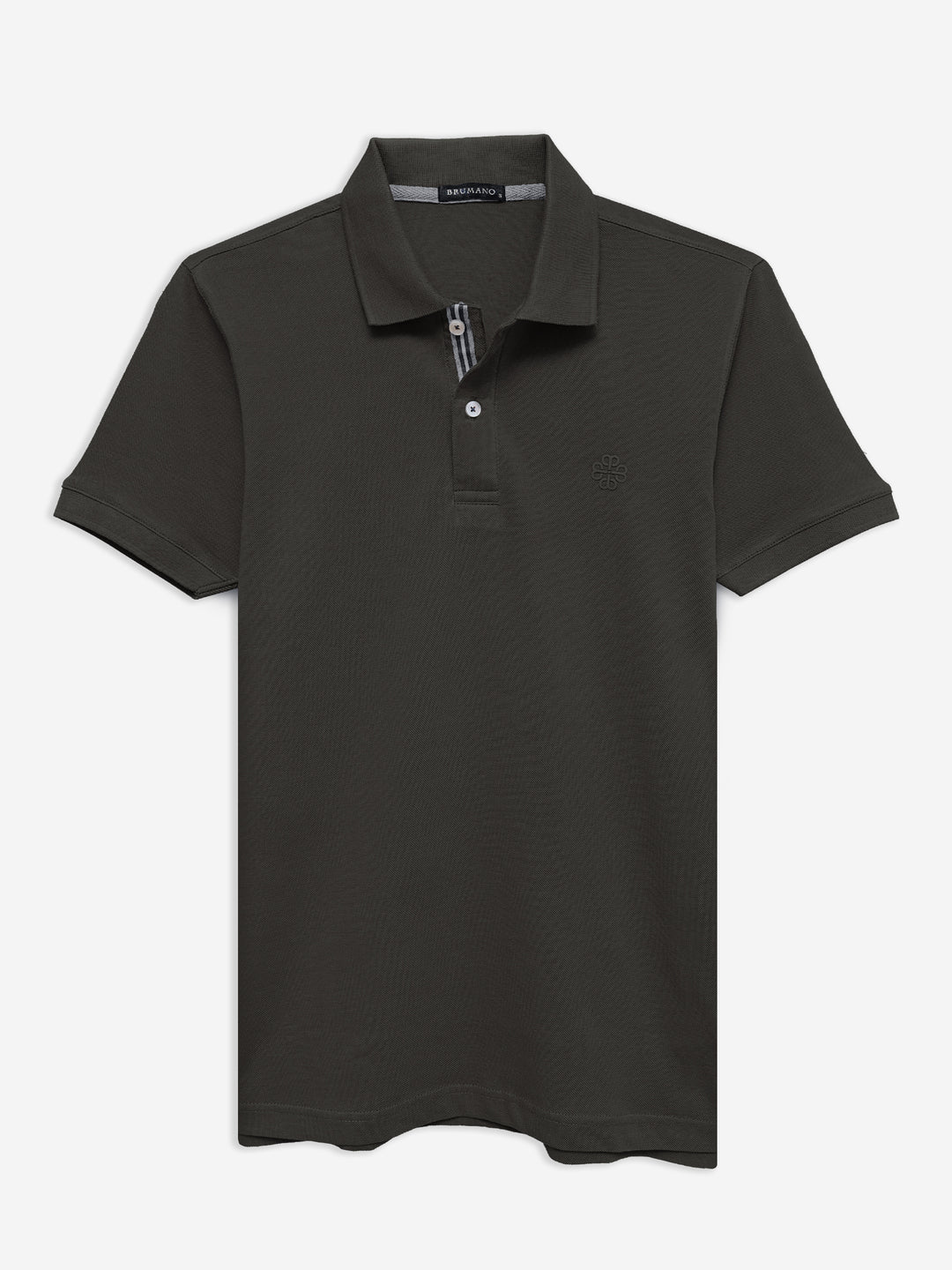 Brown 100% Cotton Basic Polo
