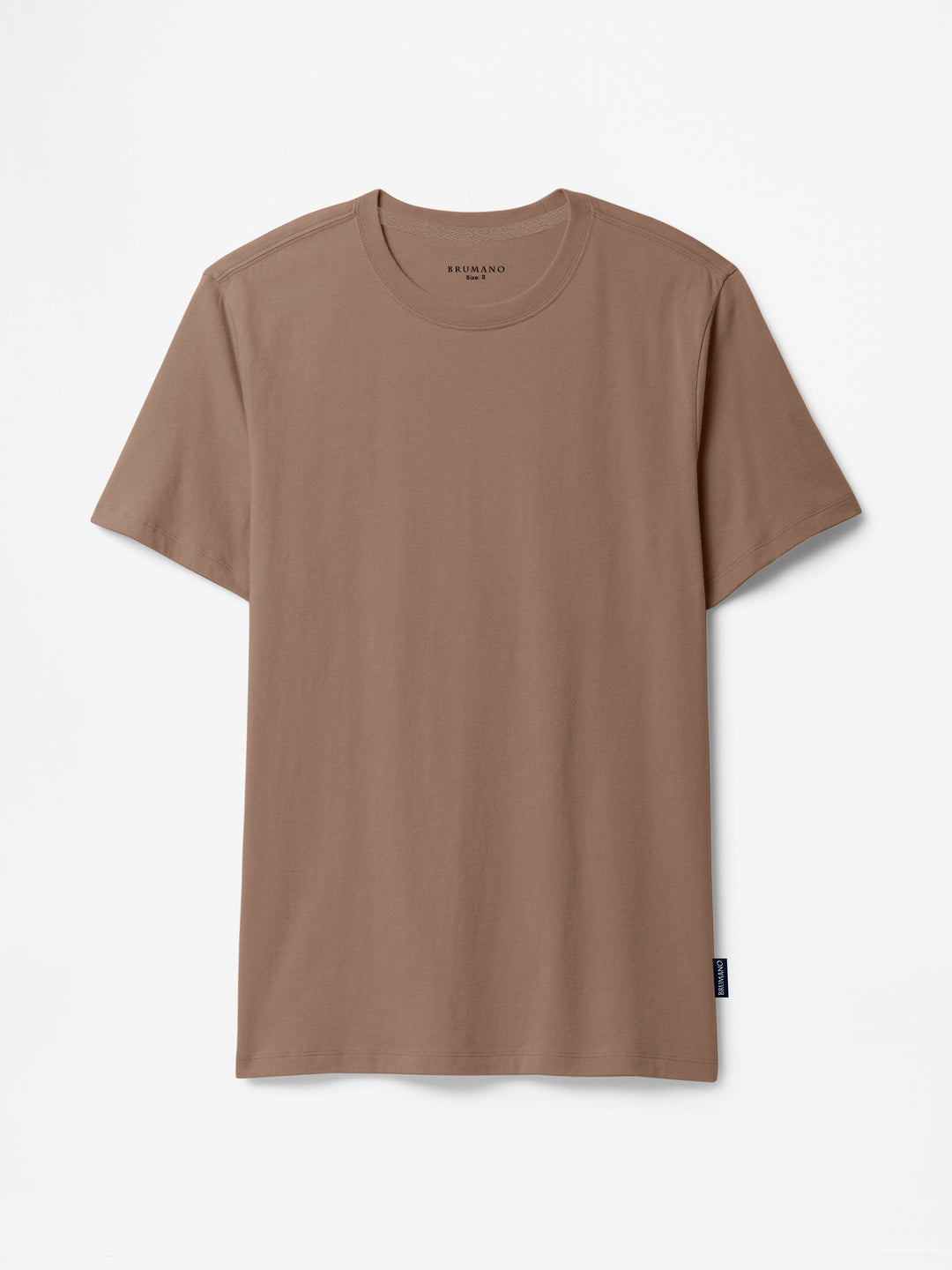 Brown 100% Cotton Basic Tee - Women