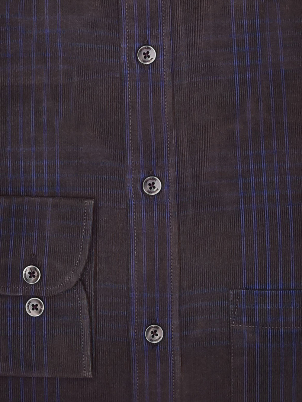 Brown Corduroy Checkered Shirt - Exclusive