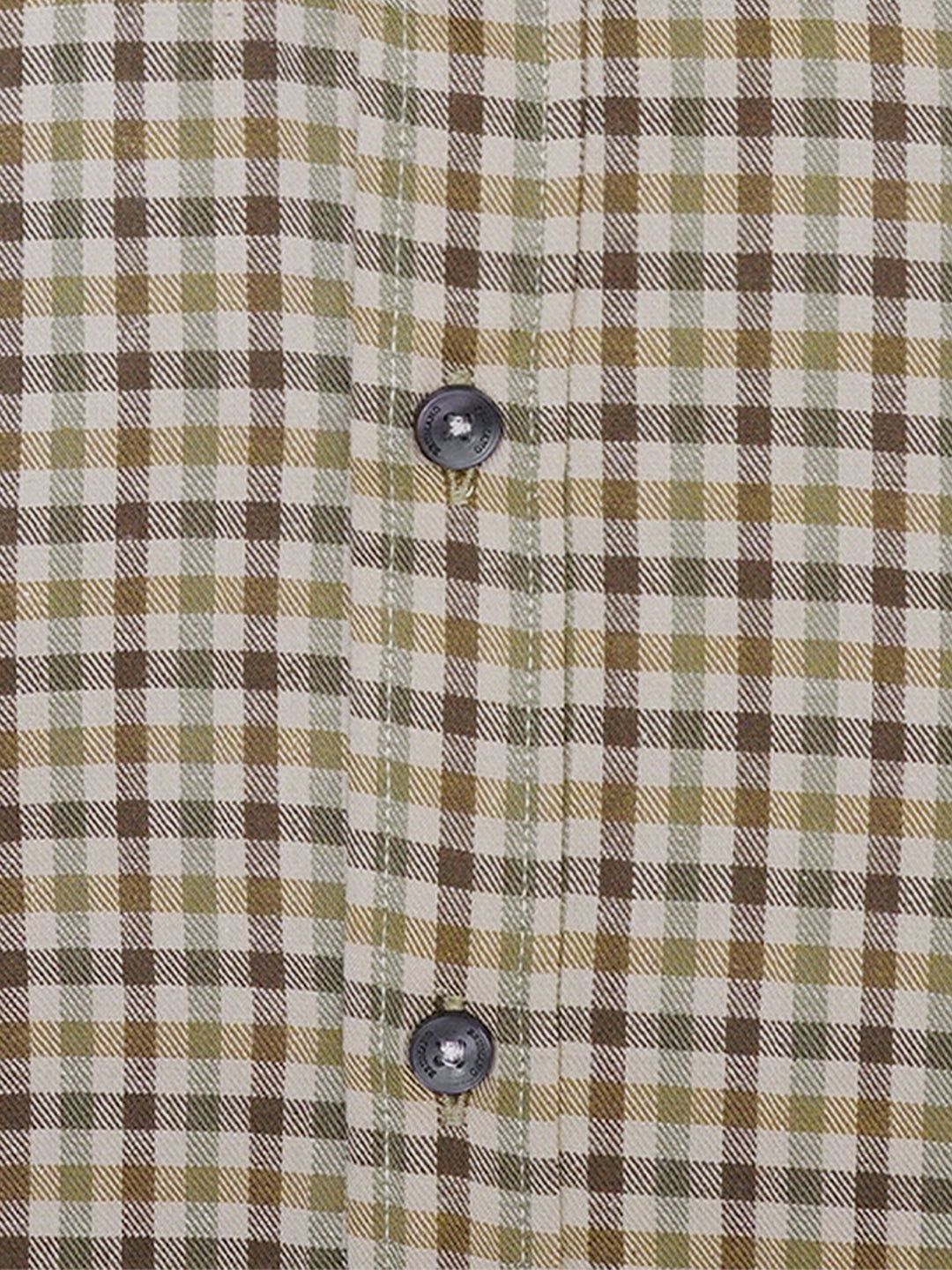 Brown Flannel Gingham Checkered Shirt