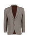 Brown Herringbone Wool & Cashmere Blended Blazer - Sartoria