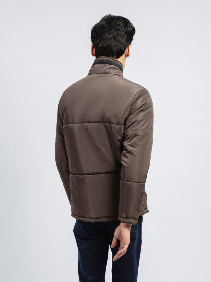 Brown Quilted Puffer Jacket Brumano Pakistan