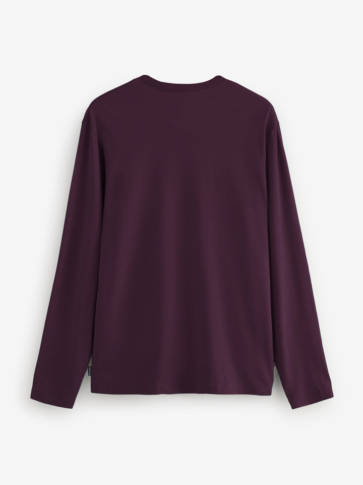 Burgundy-Long-Sleeve-Crew-Neck-T-Shirt-Brumano-Pakistan