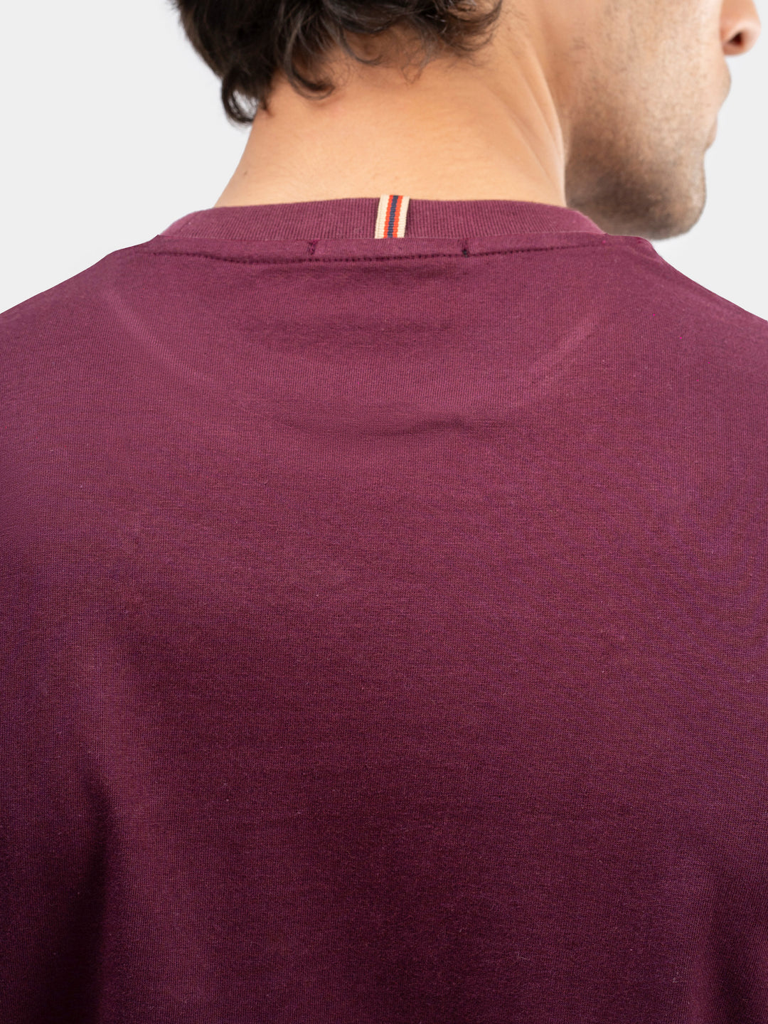 Burgundy Regular Fit Crew Neck T-Shirt