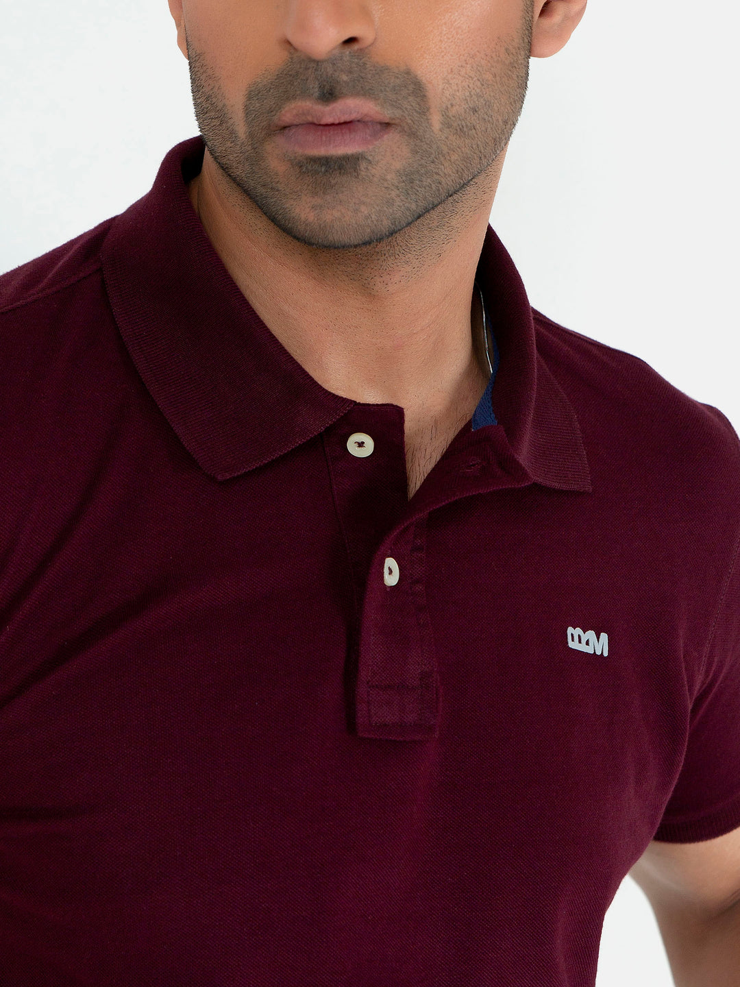 Burgundy Basic Pique Polo Shirt Brumano Pakistan