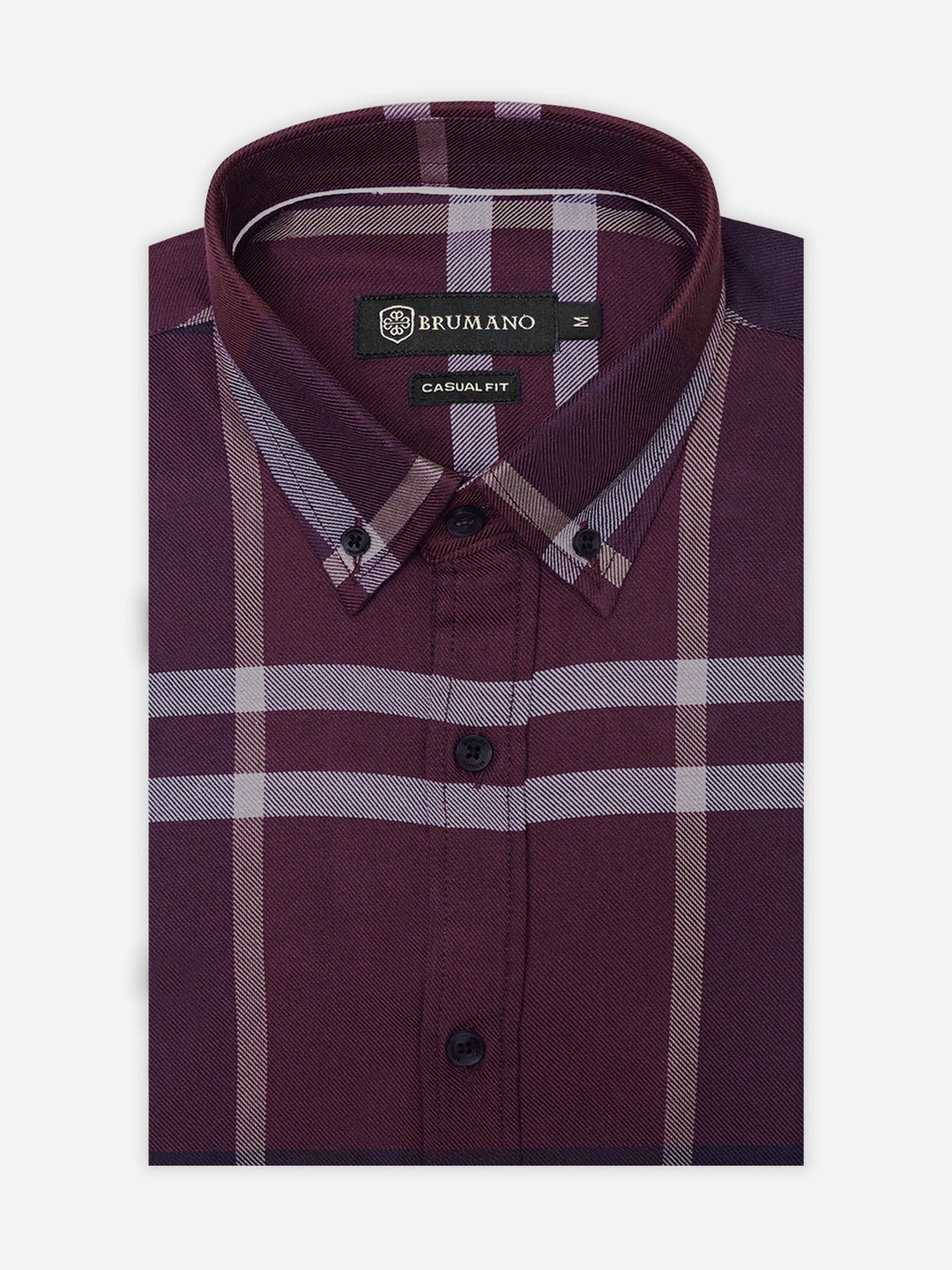 Burgundyflannelcheckeredshirtbrumanopakistan