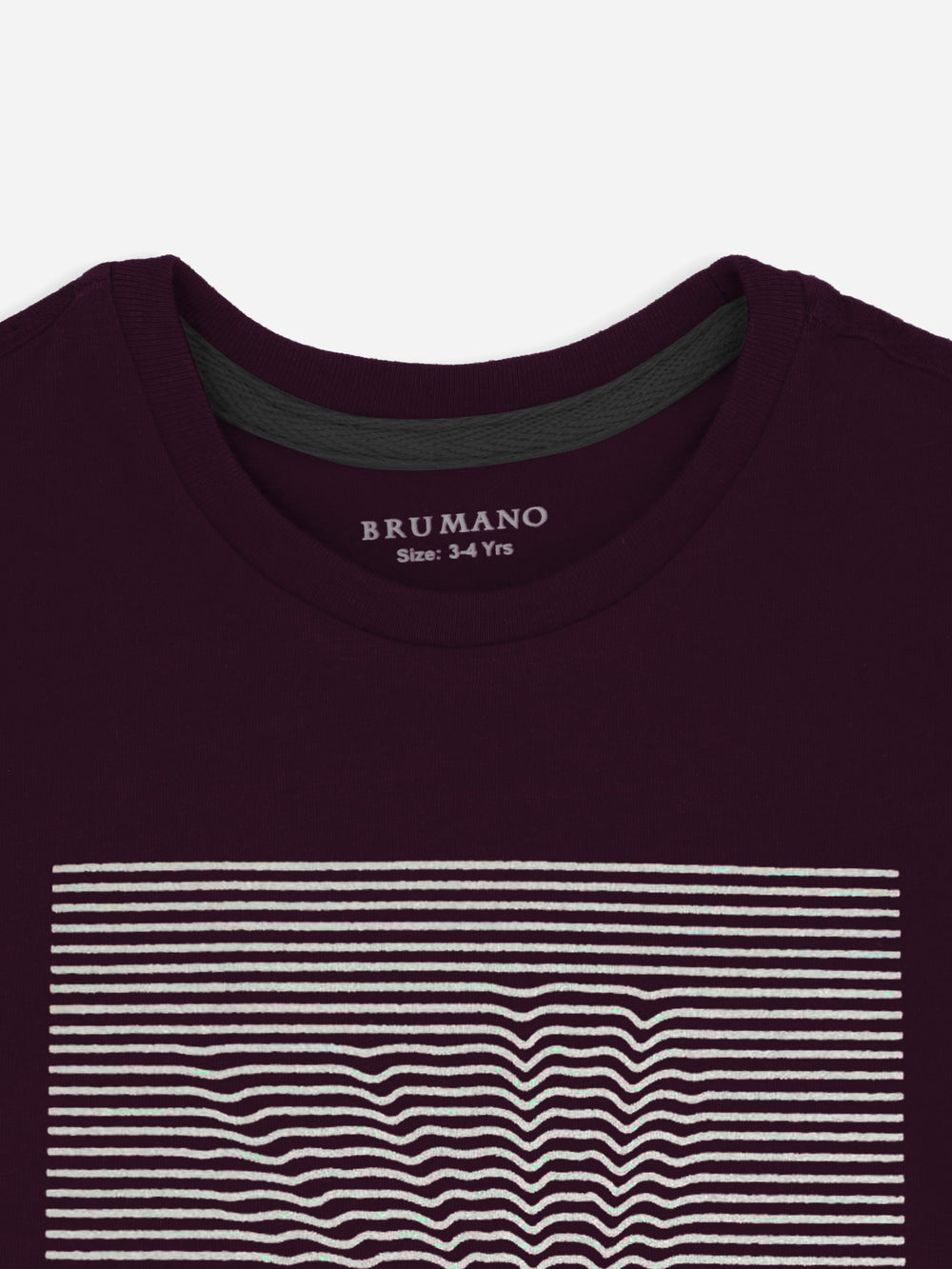 Burgundy Printed  'Boat' Casual tee