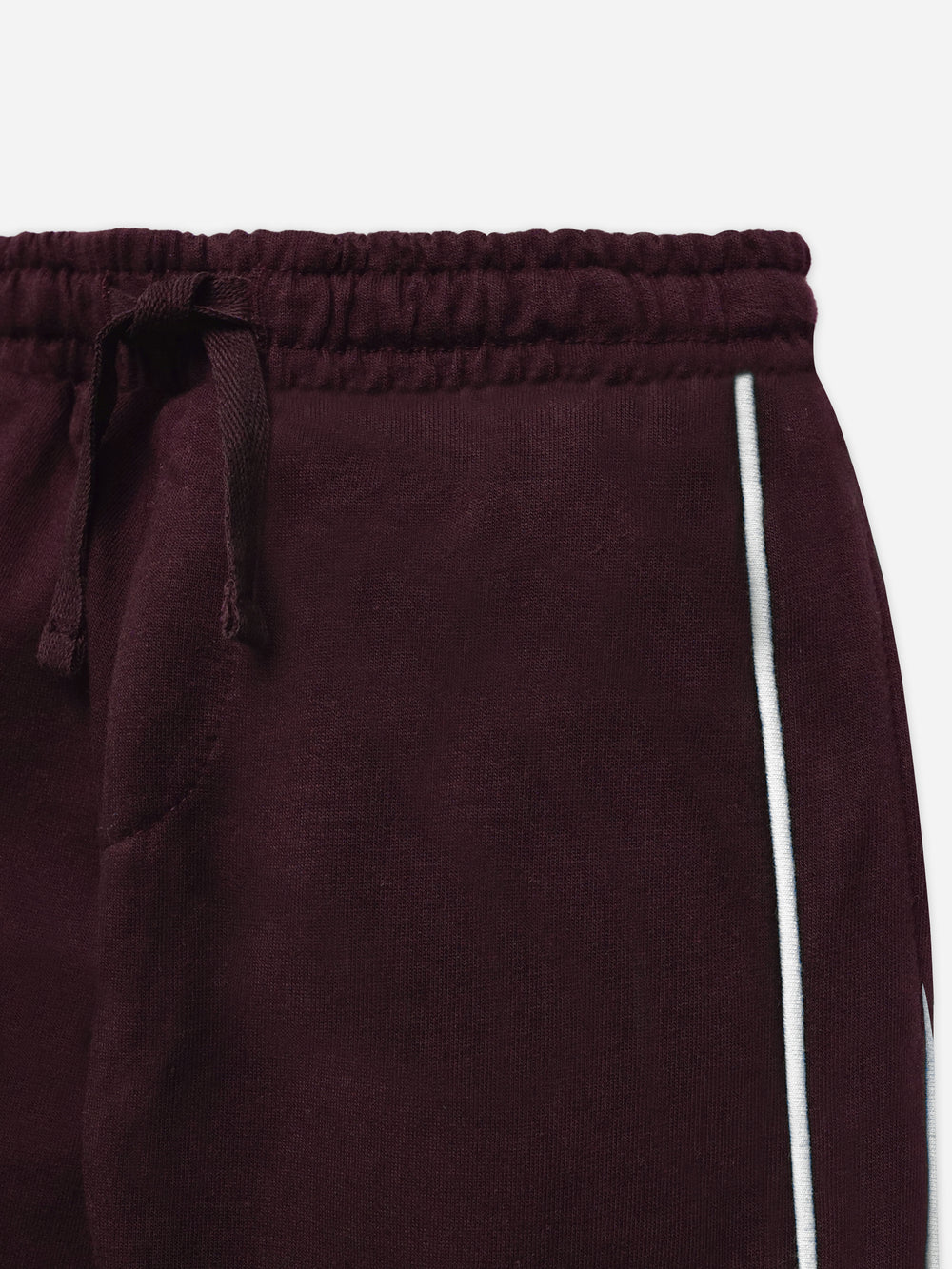 Burgundy Sweat Pajama With Detailing - Junior