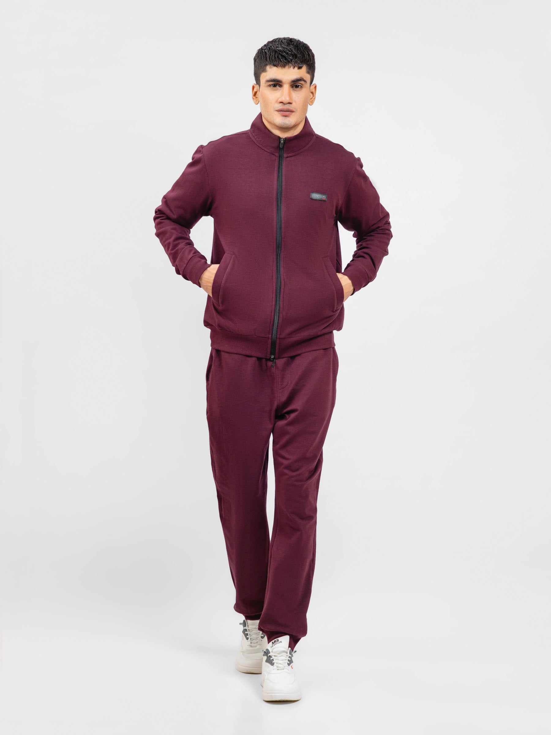 Wine adidas sales tracksuit