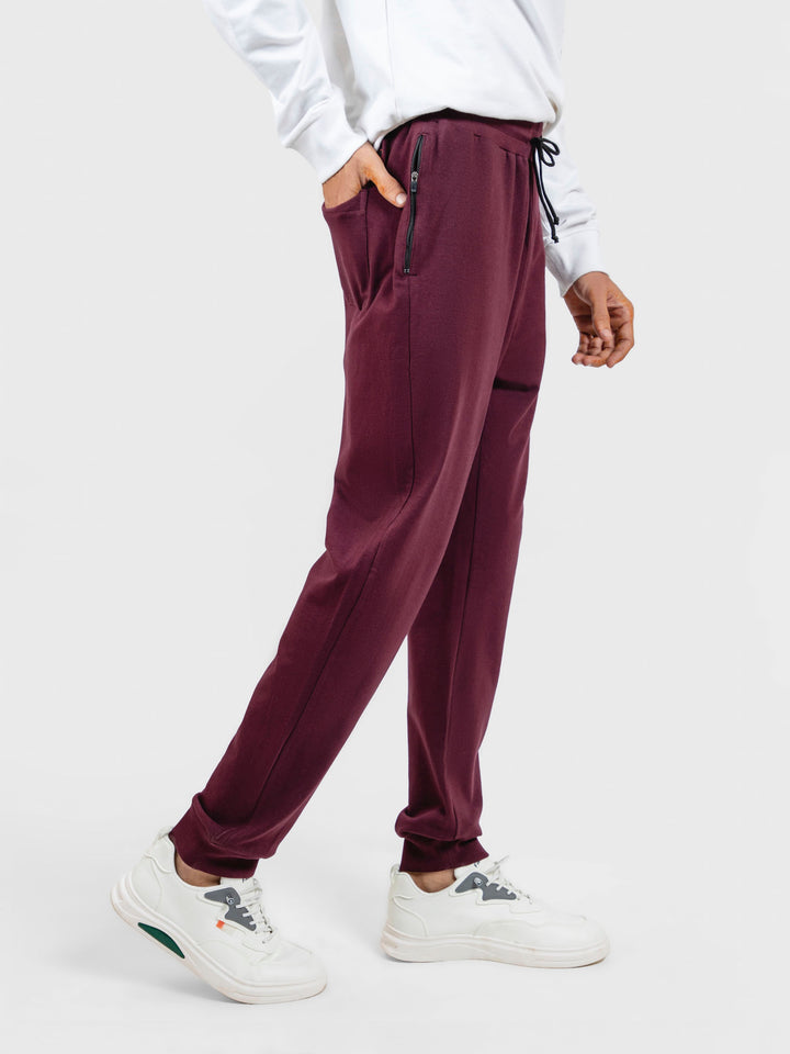 Burgundy Tracksuit Jogger Pajama Brumano Pakistan
