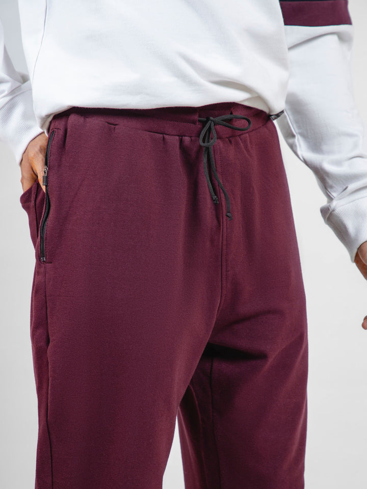 Burgundy Tracksuit Jogger Pajama Brumano Pakistan