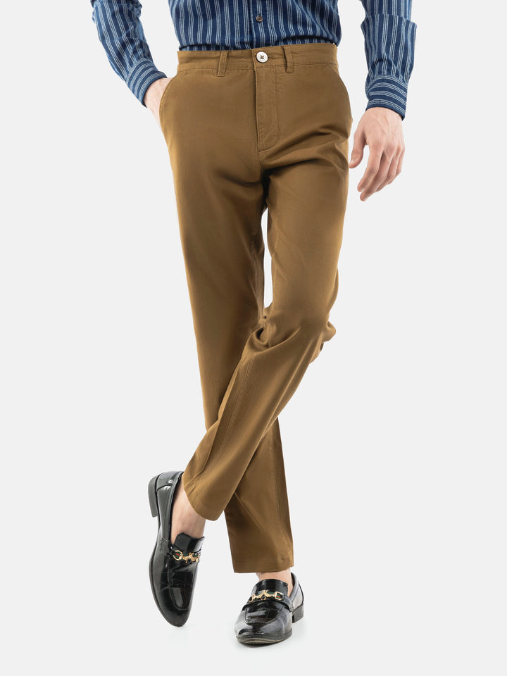 Camel Brown Basic Casual Fit Chinos Brumano Pakistan