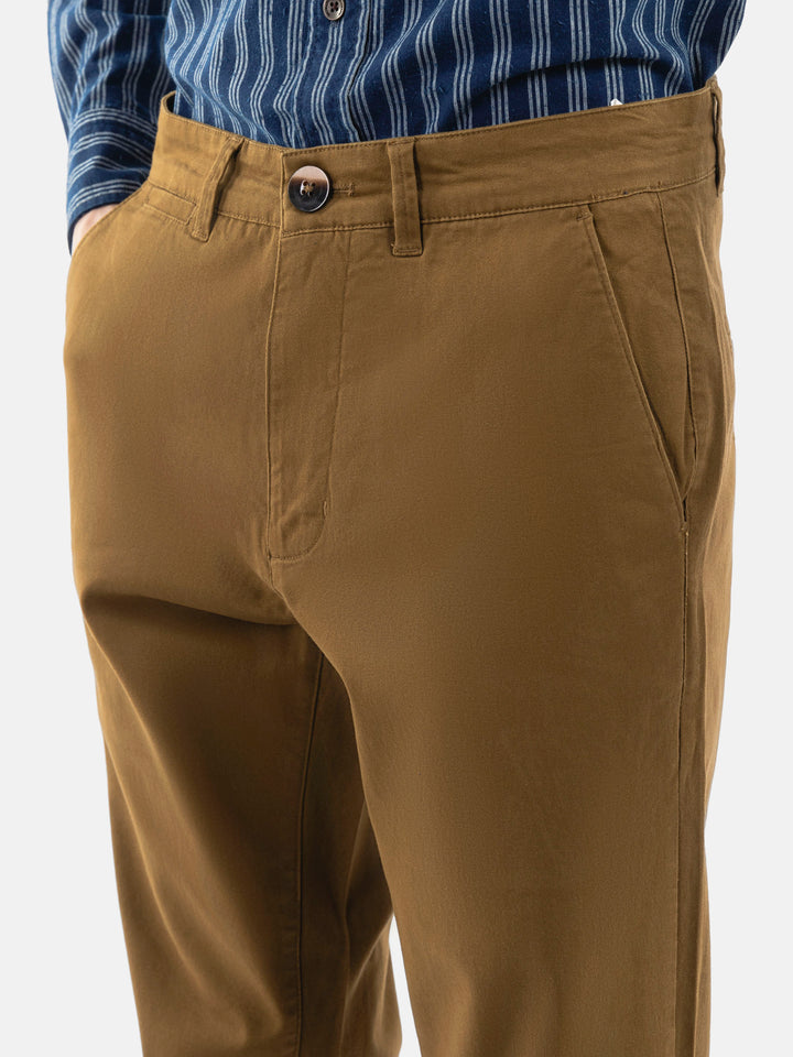 Camel Brown Basic Casual Fit Chinos Brumano Pakistan