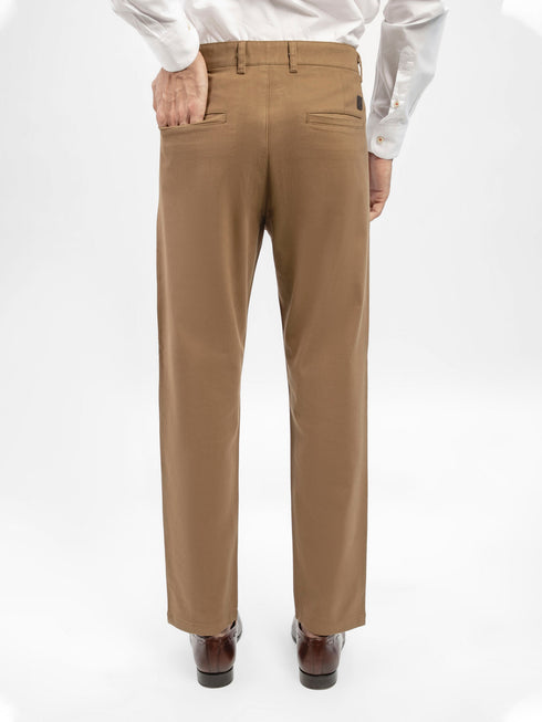 Camel Brown Structured Casual Fit Chinos Brumano Pakistan