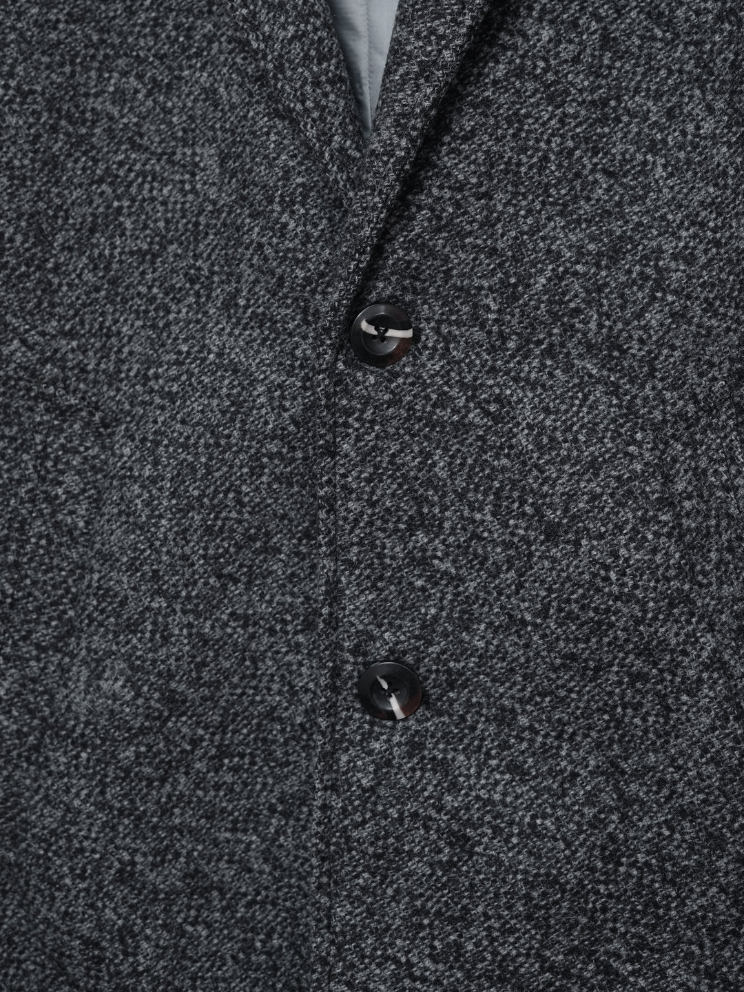 Charcoal Wool Blenled Over Coat