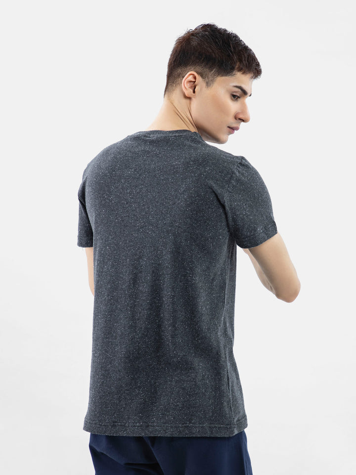 Charcoal Neppy Crew Neck T-Shirt Brumano Pakistan