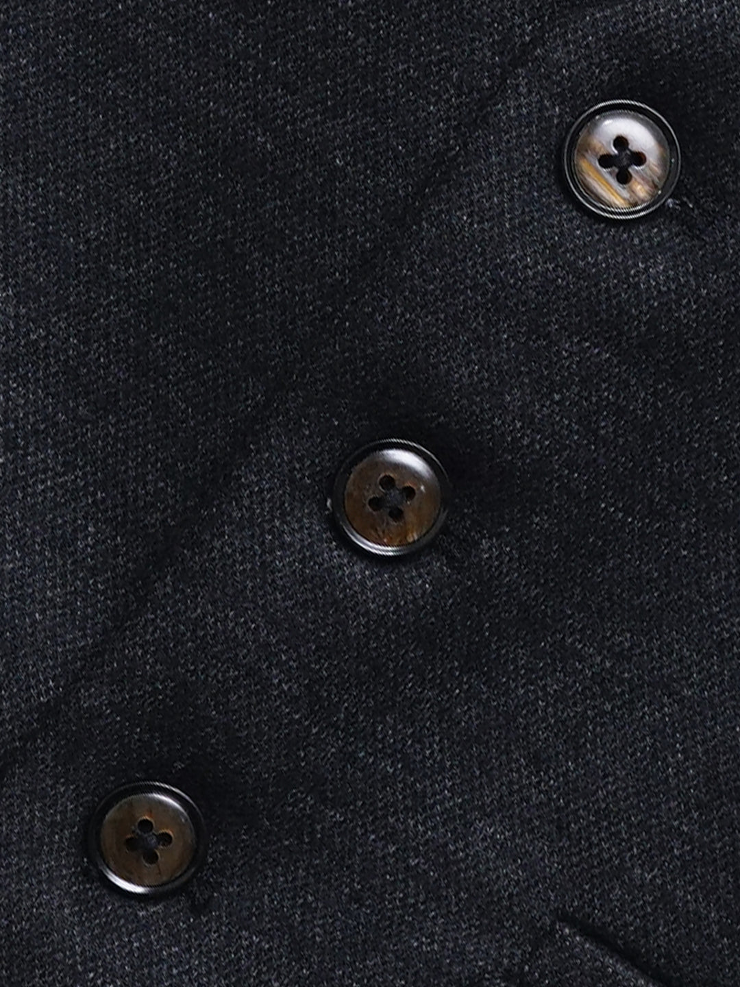 Charcoal  Wool Blended Formal Vest with Bow - Junior