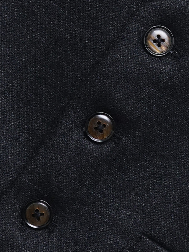 Charcoal  Wool Blended Formal Vest with Bow - Junior