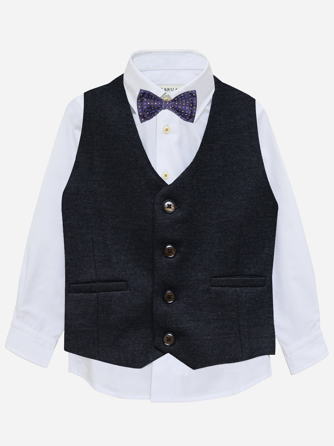 Charcoalwoolblendedformalvestwithbow juniorbrumanopakistan3