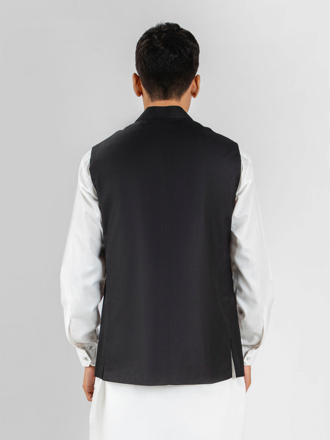 Classic Black Formal Waistcoat Brumano Pakistan