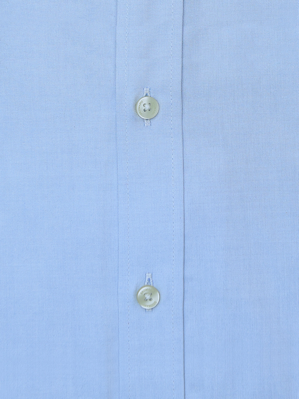 Classic Blue Oxford Shirt With Button Down Collar