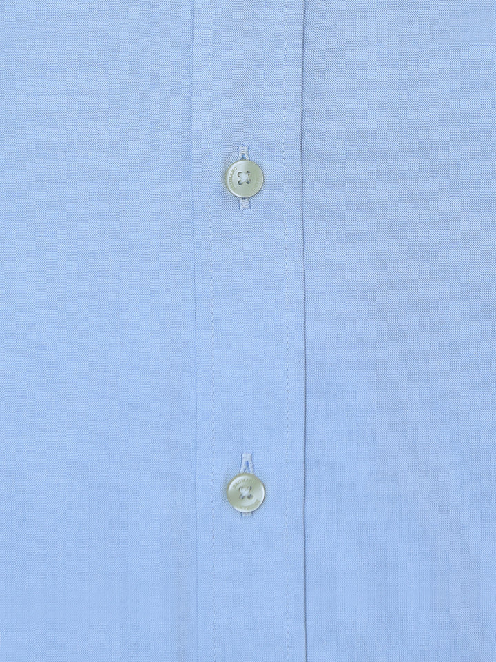 Classic Blue Oxford Shirt With Button Down Collar Brumano Pakistan