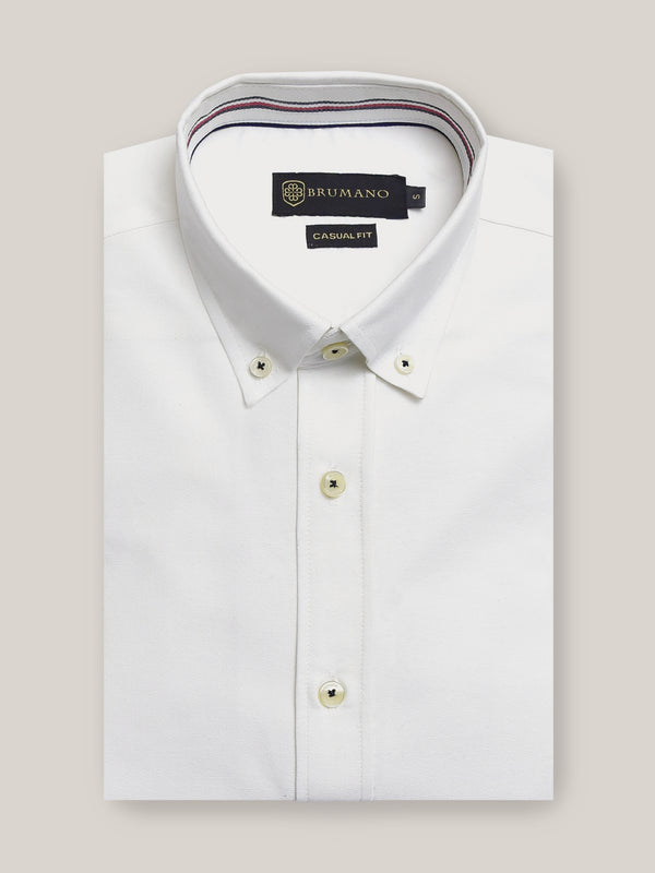 Classic White Oxford Button Down Shirt Brumano Pakistan