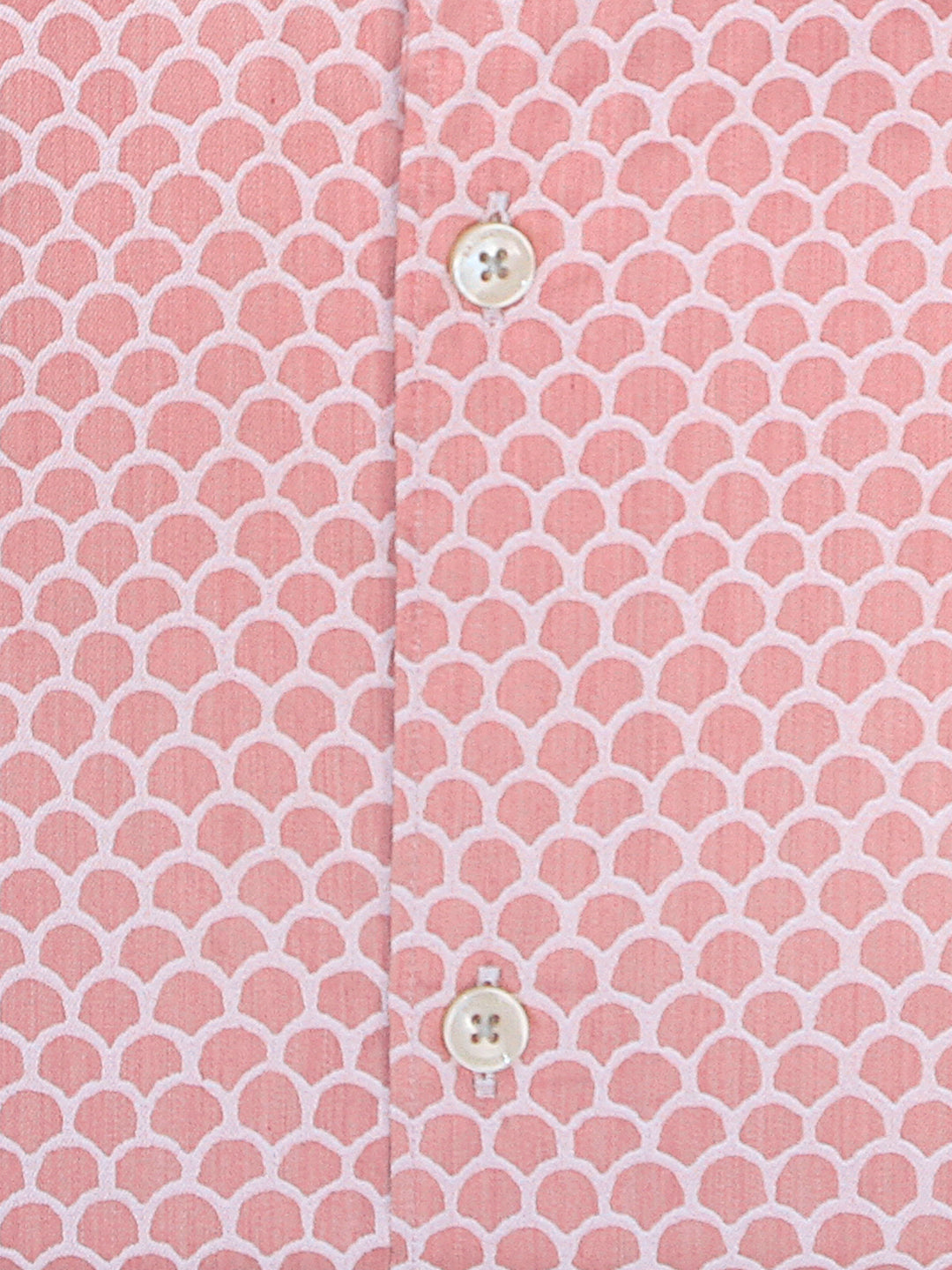 Coral Pink Printed Half Sleeve Shirt Brumano Pakistan
