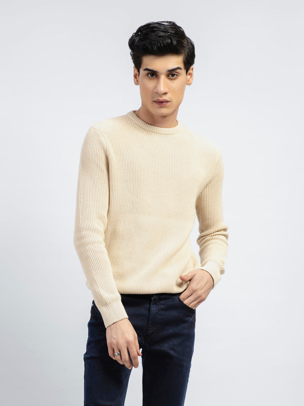 Cream Knitted Jumper